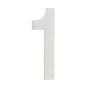 PATIKIL House Numbers for Outside, Number 1 Silver Stainless Steel Self Adhesive Modern Mailbox Address Door Numbers for Outdoor House Residential Mailboxes 1.97x0.67 Inch