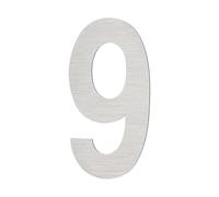 PATIKIL House Numbers for Outside, Number 9 Silver Stainless Steel Self Adhesive Modern Mailbox Address Door Numbers for Outdoor House Residential Mailboxes 1.97x1.14 Inch