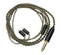 PATIKIL IEM Earphone Cable 1.2M Long, 28AWG 4-Cores High Purity HiFi in Ear Cable Silver-Plated Extension Wires for Replacement Ananda Arya HE400SE, Gray Green (4.4mm, 2PIN)