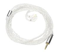 PATIKIL IEM Earphone Cable 1.2M Long, 28AWG 4-Cores High Purity HiFi in Ear Cable Silver-Plated Extension Wires for Replacement Ananda Arya HE400SE, Silver (2.5mm, TFZ)