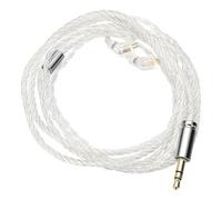 PATIKIL IEM Earphone Cable 1.2M Long, 28AWG 4-Cores High Purity HiFi in Ear Cable Silver-Plated Extension Wires for Replacement Ananda Arya HE400SE, Silver (3.5mm, TFZ)