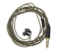 PATIKIL IEM Earphone Cable 1.2M Long, 28AWG 4-Cores High Purity HiFi in Ear Cable Silver-Plated Extension Wires for Replacement Ananda Arya HE400SE, Gray Green (4.4mm, TFZ)