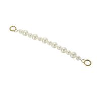 PATIKIL Imitation Pearl Bead Purse Chain Strap 14", Pearl Beaded Bag Chain Handbag Clutch Replacement for DIY Handbag Wallet Clutch Crafts Making, Gold
