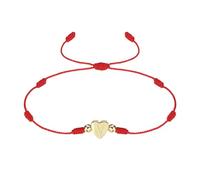 PATIKIL Initial Bracelet, Adjustable Heart Link Letter V Handmade Rope Braided Bracelet Gold Plated Alphabet Charm Jewelry for Women Teen Mom Birthday, Red