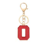 PATIKIL Initial Letter Keychain, A-Z Alphabet Keyring Letter O Metal Key Chain for Women or Girls Keys Purse Handbags Backpacks Bags, Red