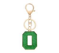 PATIKIL Initial Letter Keychain, A-Z Alphabet Keyring Letter O Metal Key Chain for Women or Girls Keys Purse Handbags Backpacks Bags, Green