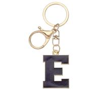PATIKIL Initial Letter Keychain, Alphabet Letter Bag Charm Car Keyring Letter E Pendant Charm Key Chain for Key Wallet Purse Handbag Backpack, Purple