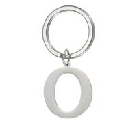 PATIKIL Initial Letter Keychain, Key Chain DIY Pendant Keyring Bag Backpack Decor A-Z Alphabet Key Ring for Men Women Purse Handbag, Silver (Letter O)