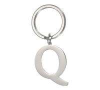 PATIKIL Initial Letter Keychain, Key Chain DIY Pendant Keyring Bag Backpack Decor A-Z Alphabet Key Ring for Men Women Purse Handbag, Silver (Letter Q)