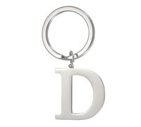PATIKIL Initial Letter Keychain, Key Chain DIY Pendant Keyring Bag Backpack Decor A-Z Alphabet Key Ring for Men Women Purse Handbag, Silver (Letter D)