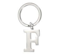 PATIKIL Initial Letter Keychain, Key Chain DIY Pendant Keyring Bag Backpack Decor A-Z Alphabet Key Ring for Men Women Purse Handbag, Silver (Letter F)