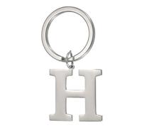 PATIKIL Initial Letter Keychain, Key Chain DIY Pendant Keyring Bag Backpack Decor A-Z Alphabet Key Ring for Men Women Purse Handbag, Silver (Letter H)