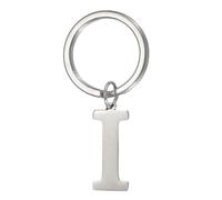 PATIKIL Initial Letter Keychain, Key Chain DIY Pendant Keyring Bag Backpack Decor A-Z Alphabet Key Ring for Men Women Purse Handbag, Silver (Letter I)