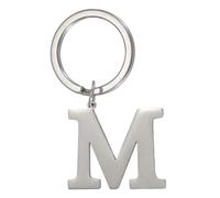 PATIKIL Initial Letter Keychain, Key Chain DIY Pendant Keyring Bag Backpack Decor A-Z Alphabet Key Ring for Men Women Purse Handbag, Silver (Letter M)