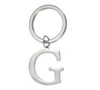 PATIKIL Initial Letter Keychain, Key Chain DIY Pendant Keyring Bag Backpack Decor A-Z Alphabet Key Ring for Men Women Purse Handbag, Silver (Letter G)