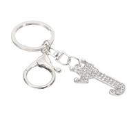 PATIKIL Initial Letter Keychain, Letter J Crown Design Charm with Crystal Diamonds Decorative Alphabet Pendants for Bag Backpack DIY Craft, Silver Tone
