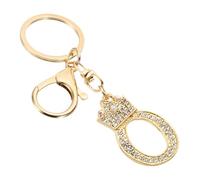 PATIKIL Initial Letter Keychain, Letter O Crown Design Charm with Crystal Diamonds Decorative Alphabet Pendants for Bag Backpack DIY Craft, Gold Tone