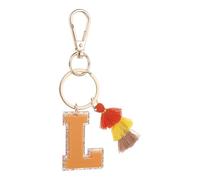 PATIKIL Initial Letter Keychain, Resin Cute Alphabet Keychain with Tassel Pendant Charm for Keys Purse Bags