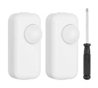 PATIKIL Inline Lamp Switch, 2pcs Rotary Dimmer LED Light Controller Brightness Control Cord Switch with Screwdriver for Table Floor Lamp Pendant Lights, White