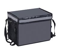 PATIKIL Insulated Bag for Pizza XXL, 18.1"x13.4"x13.4" Insulated Cooler Bag with Divider, Catering Thermal Food Bag for Pizza HOT/Cold Food, Black (48L)