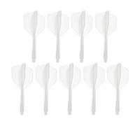 PATIKIL Integrated Dart Shaft & Flights, 9 Pack Durable Plastic Dart Flight Set, Clear