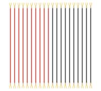 PATIKIL Interconnect Circuit Wire, 20 Pcs Circuit Wire Connectors Physics Experiment Basic Beginner Kit for Physics Laboratory Electricity Connection, U-Shaped Fork, Black/Red