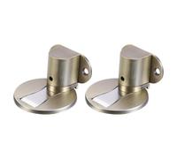 PATIKIL Invisible Magnet Door Stop, 2 Pack No Drilling Adjustable Floor Mount Door Stop Holder with Self Adhesive & Screw Mount for Home Office Bedroom Keep Door Open, Bronze