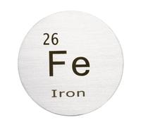 PATIKIL Iron Metal Density Circle Sheets Plates Fe 50.8x2mm | 99.95% Pure Element Chemistry Periodic Table Design for Educational Teacher Scientific Element Collection Lab Experiment