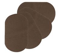 PATIKIL Iron-on Patches, 4Pcs 7x4 Inch Elbow Knee Velvet Patches Repair Patches Kit for Clothing Pants Shirts Jackets Mending and Decorating, Dark Brown