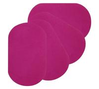 PATIKIL Iron-on Patches, 4Pcs 7x4 Inch Elbow Knee Velvet Patches Repair Patches Kit for Clothing Pants Shirts Jackets Mending and Decorating, Magenta