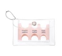 PATIKIL Japanese Coin Holder, Portable JPY Coin Organiser Dispenser Hard Case Storage 6 Slots with PVC Pack for Japanese Yen Home Office Collection, Pink