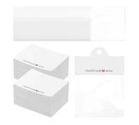 PATIKIL Jewelry Display Bags, 200 Pcs Jewelry Package Bags Small Craft Packaging Set for Small Business, Necklace, Bracelets, Key Chains, Earrings, White