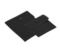 PATIKIL Jewelry Pouch, 2 Pack Soft Velvet Pouches with Snap Button Portable Storage for Rings Necklace Bracelet Earring Watch, Black(3.4x3.4, 5x5)