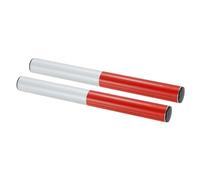 PATIKIL Junior Relay Track Baton, 2 Pack PVC Plastic Race Field Running Baton Relay Stick for Outdoor Athletics Sport Game Tool, Red White