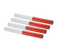 PATIKIL Junior Relay Track Baton, 4 Pack PVC Plastic Race Field Running Baton Relay Stick for Outdoor Athletics Sport Game Tool, Red White