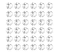 PATIKIL K9 Crystal Octagon Beads 1 Hole Pendants, 40 Pack 14mm Chandelier Prisms Parts Ornaments Hanging Beads for DIY Arts Crafts Decoration, Clear