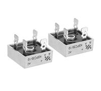 PATIKIL KBPC35-10 Rectifier Diode, 2 Pcs Bridge Rectifier 35A 1000V Electronic Silicon Diodes for Converting AC Power to DC Power, White