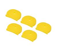 PATIKIL Key Cap Cover Tags, 20Pcs Keys Identifier Label ID Silicone Sleeve for House Apartment Organization Yellow