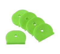 PATIKIL Key Cap Cover Tags, 50Pcs Keys Identifier Label ID Silicone Sleeve for House Apartment Organization Green