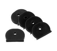 PATIKIL Key Cap Cover Tags, 50Pcs Keys Identifier Label ID Silicone Sleeve for House Apartment Organization Black