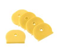 PATIKIL Key Cap Cover Tags, 50Pcs Keys Identifier Label ID Silicone Sleeve for House Apartment Organization Yellow