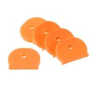 PATIKIL Key Caps Covers, 15 Pack Keys Identifiers Covers Coding Tags Marker Semicircle Silicone Sleeve for Office House Apartment, Orange