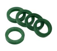 PATIKIL Key Caps Covers Rings, 15 Pack 0.9" Keys Identifiers Covers Coding Tags Marker Round Silicone Sleeve for Office House Apartment, Green