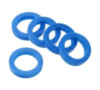 PATIKIL Key Caps Covers Rings, 20 Pack 0.9" Keys Identifiers Covers Coding Tags Marker Round Silicone Sleeve for Office House Apartment, Blue