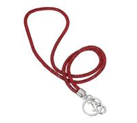 PATIKIL Key Lanyard for Women, 16 Inch Cute Rhinestone Keychain Sparkle Key Ring Bling Strap Neck Lanyard for Car ID Card Purse Wallet Bag, Red
