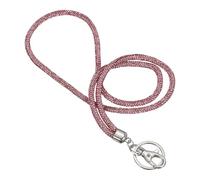 PATIKIL Key Lanyard for Women, 16 Inch Cute Rhinestone Keychain Sparkle Key Ring Bling Strap Neck Lanyard for Car ID Card Purse Wallet Bag, Pink