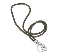 PATIKIL Key Lanyard for Women, 16 Inch Cute Rhinestone Keychain Sparkle Key Ring Bling Strap Neck Lanyard for Car ID Card Purse Wallet Bag, Gray
