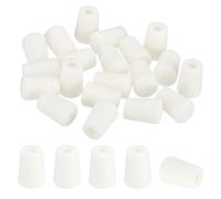 PATIKIL Kitchen Sink Rack Feet, 20 Pack 4mm IDx10mm OD Plastic Rack Bottom Protective Replacement Feet Wire Bumpers Protector for Sink Rack Bottom, White