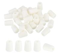 PATIKIL Kitchen Sink Rack Feet, 30 Pack 4mm IDx10mm OD Rubber Rack Bottom Protective Replacement Feet Wire Bumpers Protector for Sink Rack Bottom, White