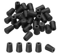 PATIKIL Kitchen Sink Rack Feet, 30 Pack Plastic Round Black 4x10x15mm Rack Bottom Protector